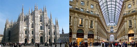 Afternoon at your leisure, visiting Milan and for some shopping