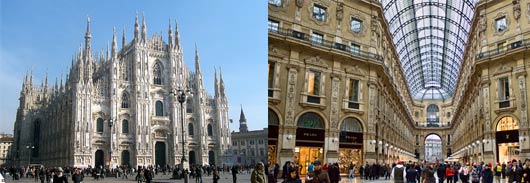 Afternoon at your leisure, visiting Milan and for some shopping Afternoon at your leisure, visiting Milan and for some shopping