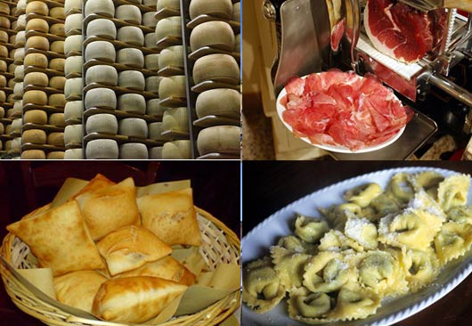 Visit a cheese factory where Parmigiano cheese is produced Visit a cheese factory where Parmigiano cheese is produced